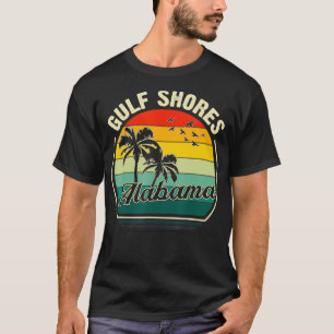 Camiseta Vintage golfo Shores Beach Alabama Summer Sunset P