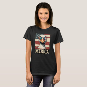 Camiseta Vintage Goose Merica 4º do patriótico de julho