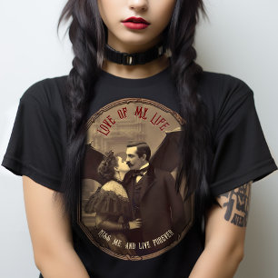 Camiseta Vintage Gothic Amante Vampiro Dracula Kiss