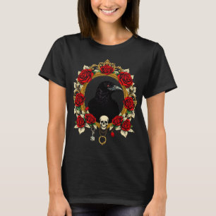 Camiseta Vintage Gothic Raven