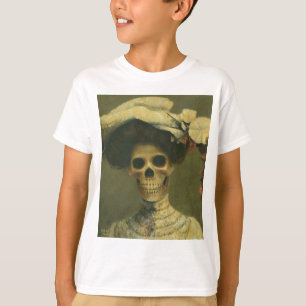 Camiseta Vintage Gothic Skeleton Lady