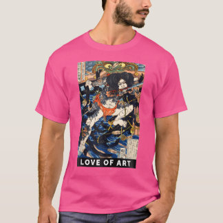 Camiseta Vintage Gótico Samurai Punk Streetwear Aest