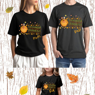 Camiseta Vintage Graças à Turquia Ação de Graças Design AI