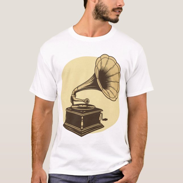 Camiseta Vintage Gramophone (Frente)