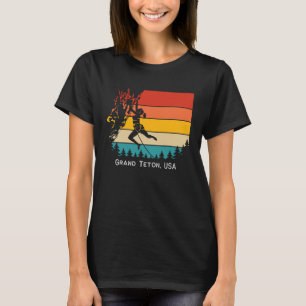 Camiseta Vintage Grand Teton USA Rock Escaldering M