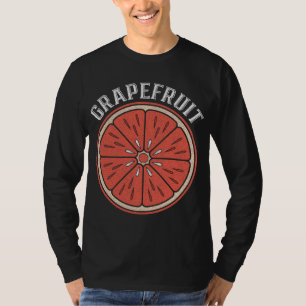 Camiseta Vintage Grapefruit Slice Citrus Fruta Vegan Grapef