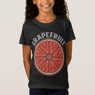 Camiseta Vintage Grapefruit Slice Citrus Fruta Vegan Grapef