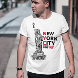 Camiseta Vintage Graphic New York Sonho Americano