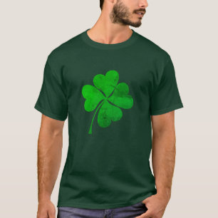 Camiseta Vintage Green Lucky Clover Rua.  