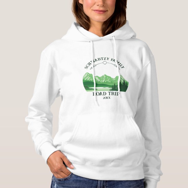 Camiseta Vintage Green Mountain Lake Sunset (Frente)