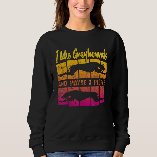 Camiseta Vintage Greyhound Dog Sunset (Frente)
