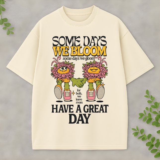 Camiseta Vintage Groovy Flower Friends Graphic Inspirationa (Criador carregado)