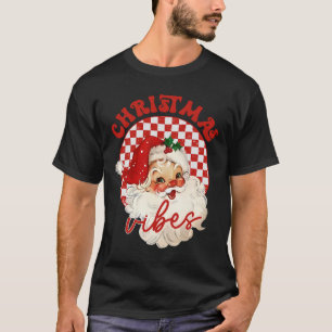 Camiseta Vintage Groovy Papai Noel Natal Vibes Crianças G