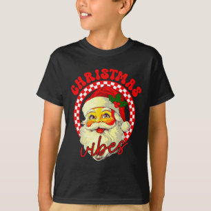 Camiseta Vintage Groovy Papai Noel Vibes de Natal 1