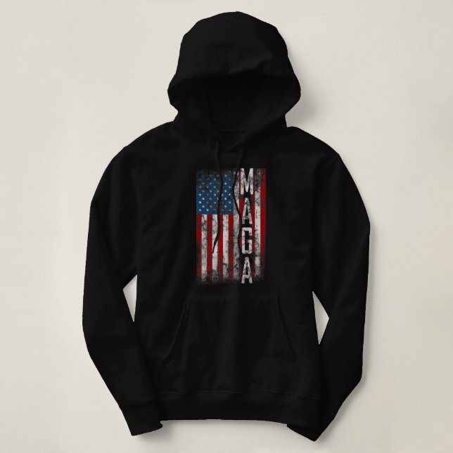 Camiseta Vintage Grunge Maga American Flag Lover.png (Frente do Design)