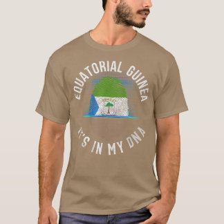 Camiseta Vintage Guiné Equatorial Flag Está No Meu DNA