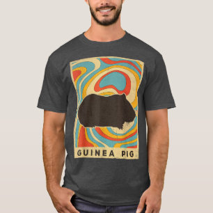 Camiseta Vintage Guiné Pig Lover Animal Retro Estilo