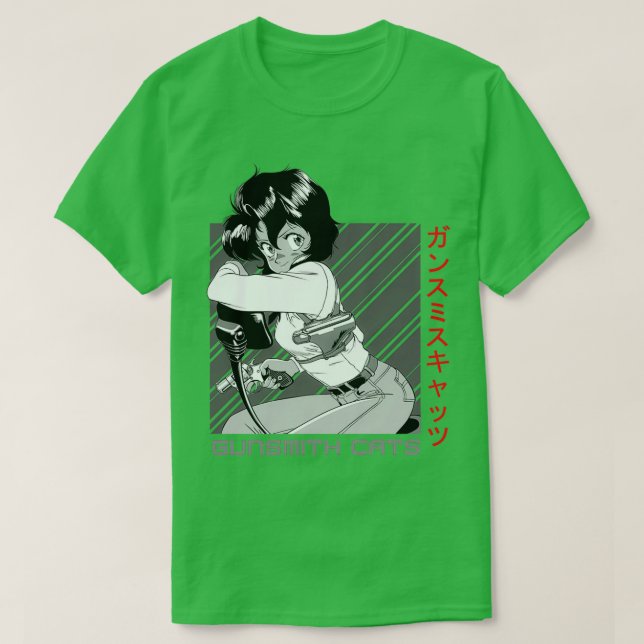 Camiseta Vintage Gunsmith Cats (Frente do Design)