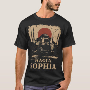 Camiseta Vintage Hagia Sophia Istambul Landmark Art