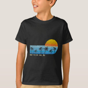 Camiseta Vintage Half Moon Cay, Bs Palm Trees &amp; Sunset