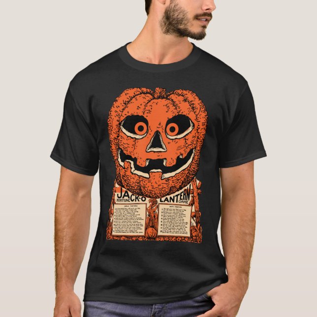 Camiseta Vintage Halloween - 1920 Jack O Lanterna (Frente)