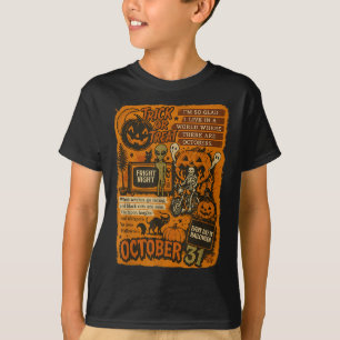 Camiseta Vintage Halloween Art Collage 31 de outubro