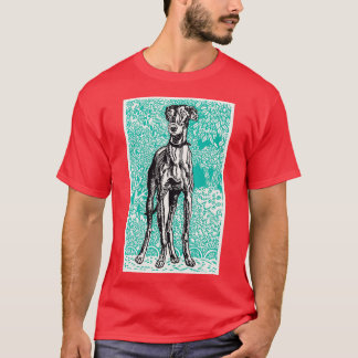 Camiseta Vintage Halloween Art Greyhound 1