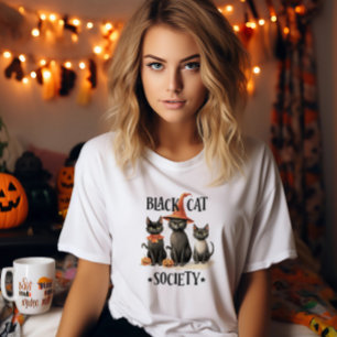 Camiseta Vintage Halloween Black Cats