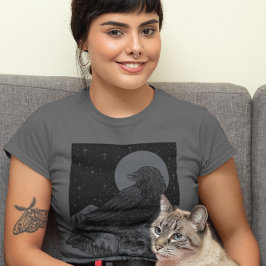 Camiseta Vintage Halloween Churrasco de Lua Cheia Gótica