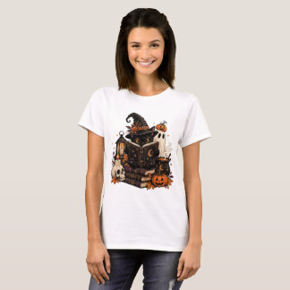 Camiseta Vintage Halloween do Gato Preto Literário