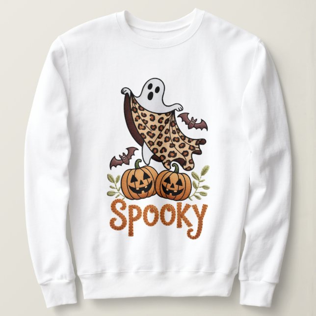 Camiseta Vintage Halloween Ghost Machine Embroiderme Design (Frente do Design)