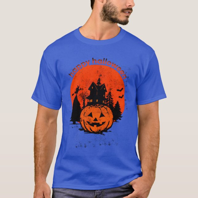 Camiseta Vintage Halloween Happy Halloween (Frente)