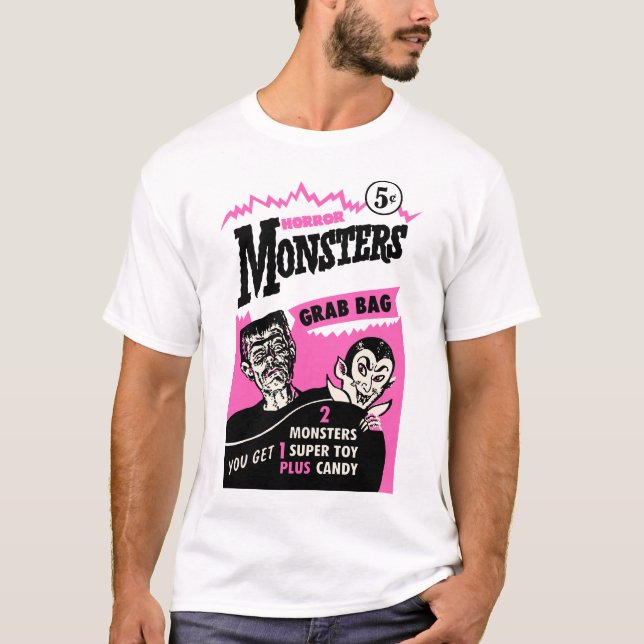 Camiseta Vintage Halloween Monstrers Grag (Frente)