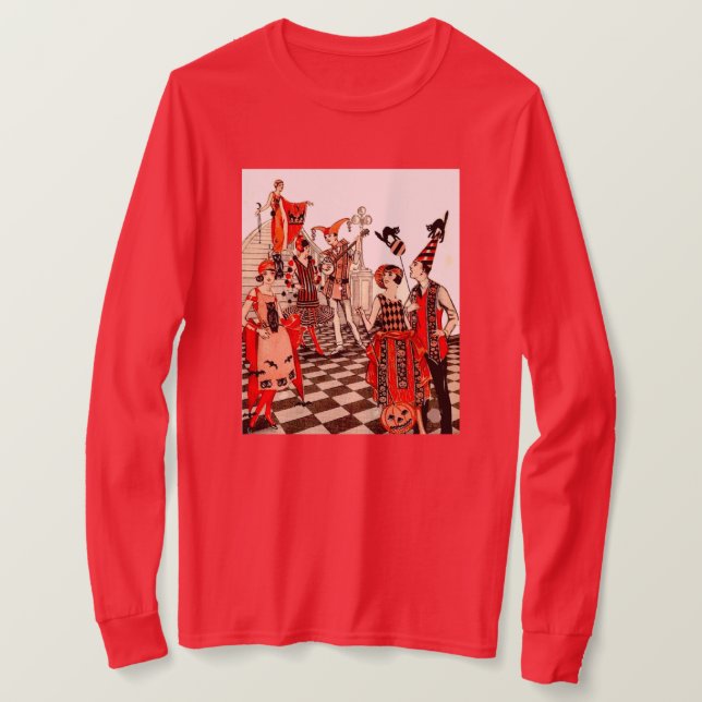 Camiseta Vintage Halloween Party (Frente do Design)