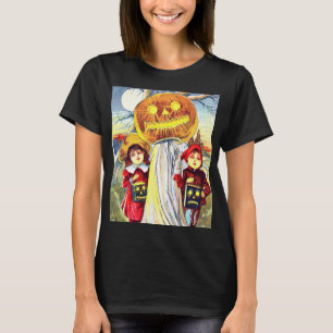 Camiseta Vintage Halloween Pumpkin Ghost