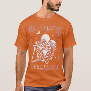 Camiseta Vintage Halloween Skeleton Tarot d Gótico dos Aman