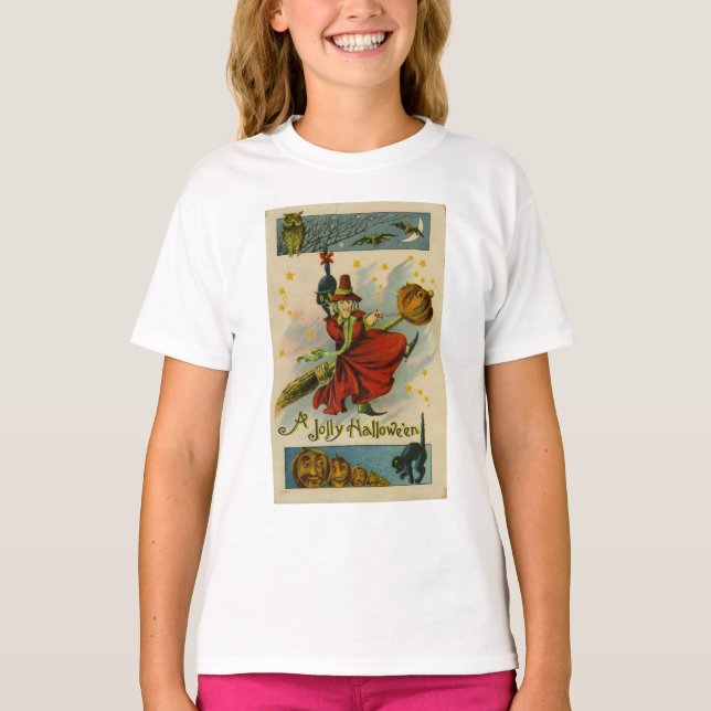 Camiseta Vintage Halloween Witch (Frente)