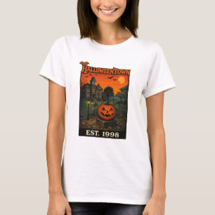 Camiseta Vintage Halloweentown Retro Abóbora Spo