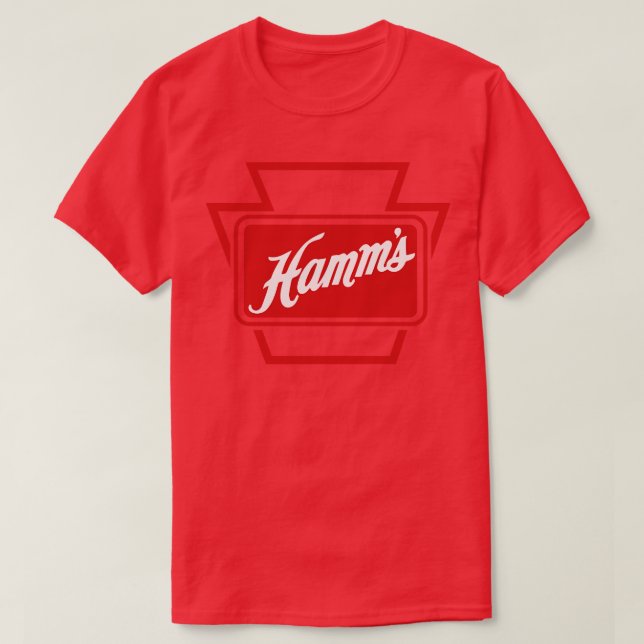 Camiseta Vintage Hamms Bottle Boné (Frente do Design)