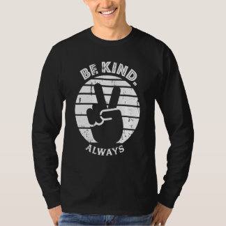 Camiseta Vintage Hand Peace Sign Anti Bullying Unity Day Or