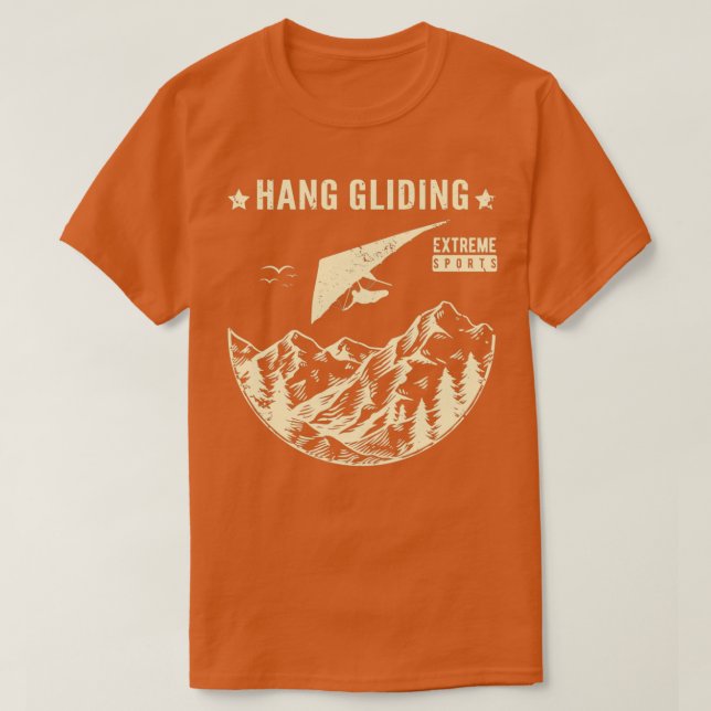 Camiseta Vintage Hang Gling Extreme Sports 1 (Frente do Design)