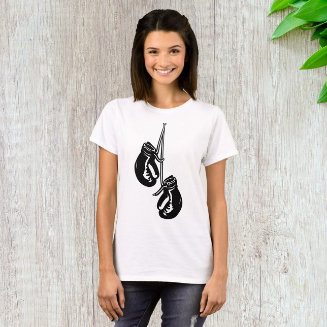 Camiseta Vintage Hanging Boxing Luvas Retro-Fighter (Criador carregado)