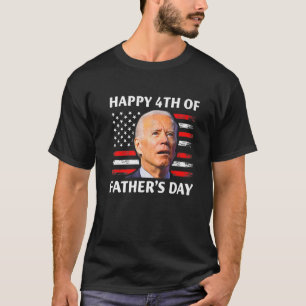 Camiseta Vintage Happy 4 De Julho Joe Biden Confusa Fathe