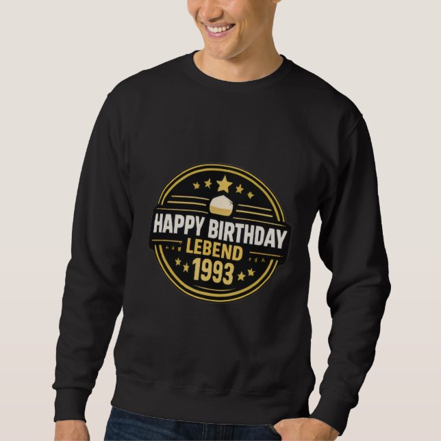 Camiseta Vintage Happy Birthday Legend 1993 (Frente)