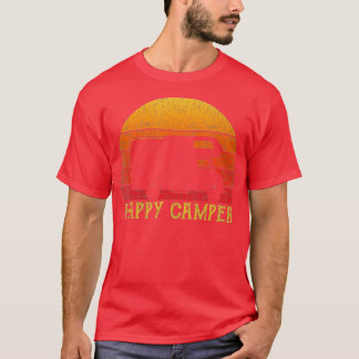 Camiseta Vintage Happy Camper RV Camper Men Retro