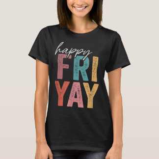 Camiseta Vintage Happy Sri Yay Sexta-feira Divertido Profes