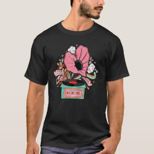 Camiseta Vintage Happy Valentineu2019s Day Pink Record Play