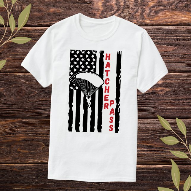 Camiseta Vintage Hatcher Pass Paragliding Skydiving (Criador carregado)