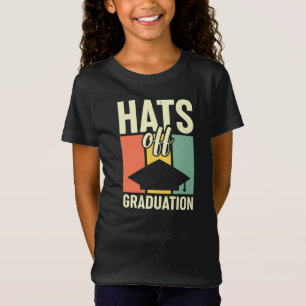 Camiseta Vintage Hats Off Graduation Girls'