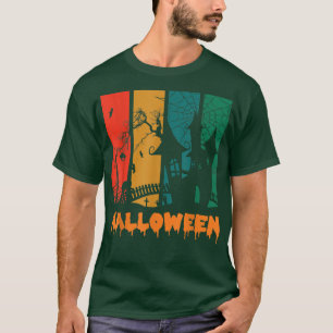 Camiseta Vintage Haunted House Family Halloween